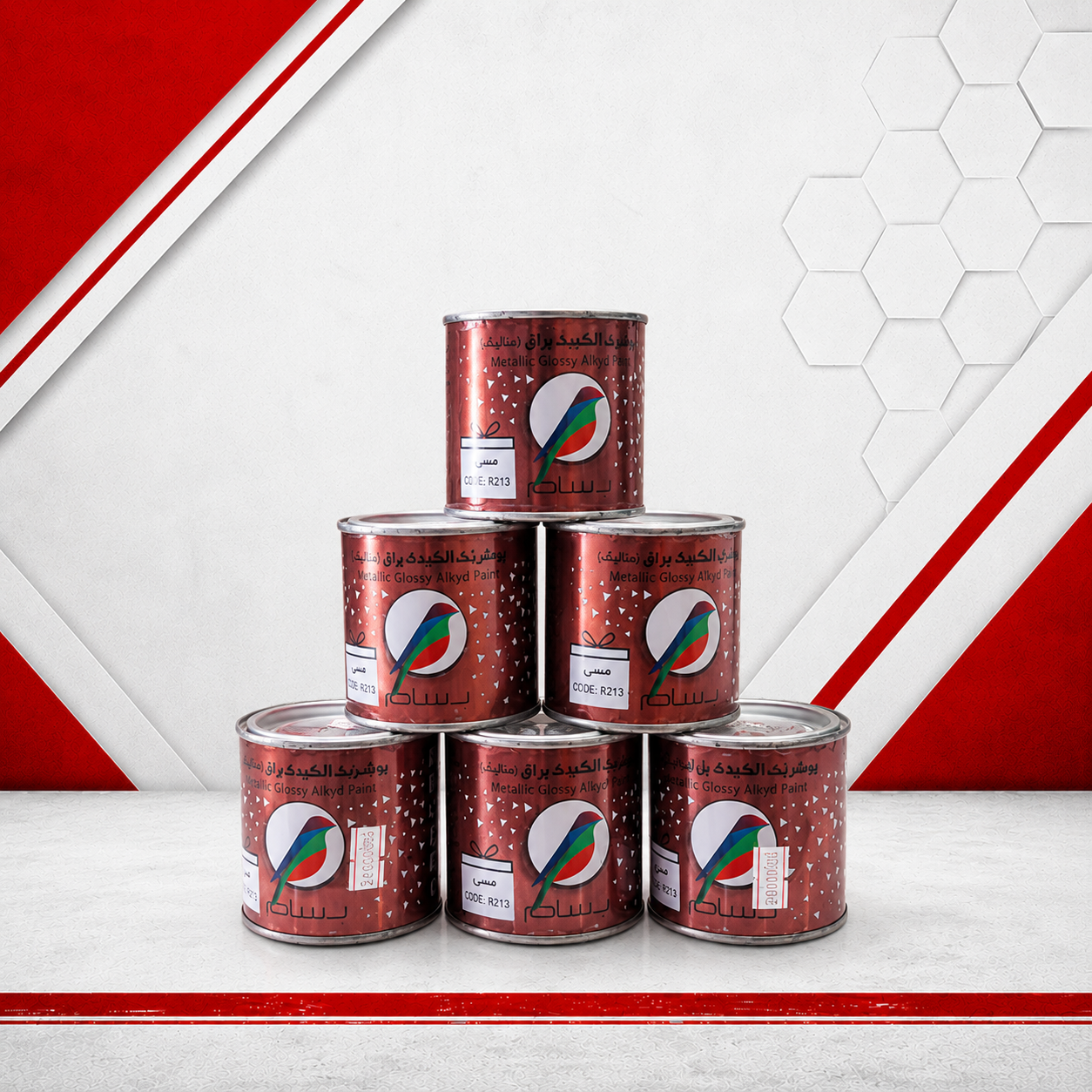 رنگ مسی براق آلکیدی ربعی برند رسام rasam