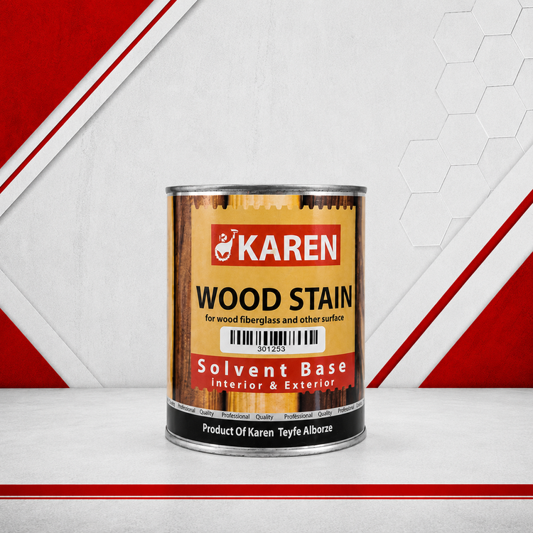 رنگ چوب یک کیلویی برند کارن karen