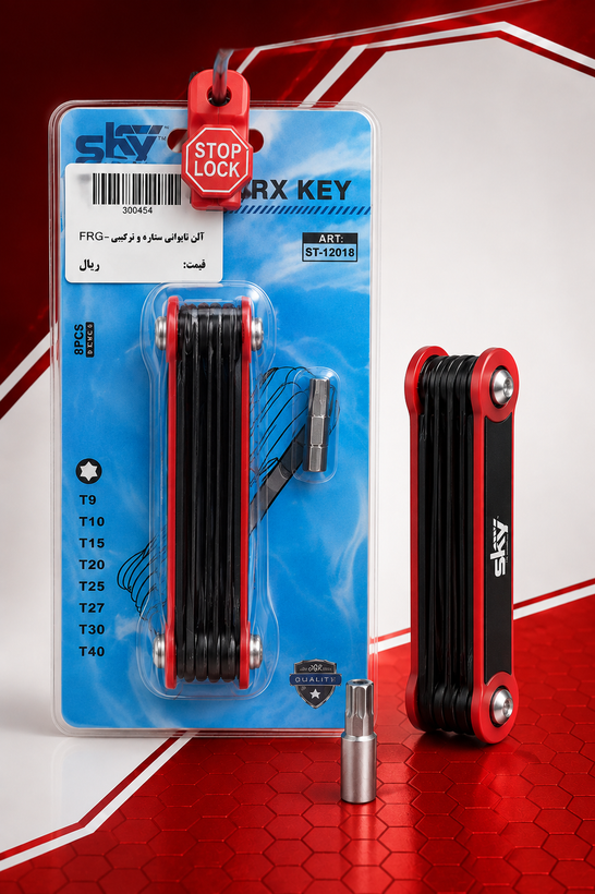 آچار ستارهای ۸ عددی SKY مدل ST-12018