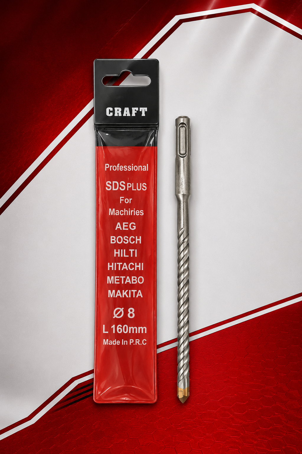 مته چهارشیار SDS-Plus CRAFT