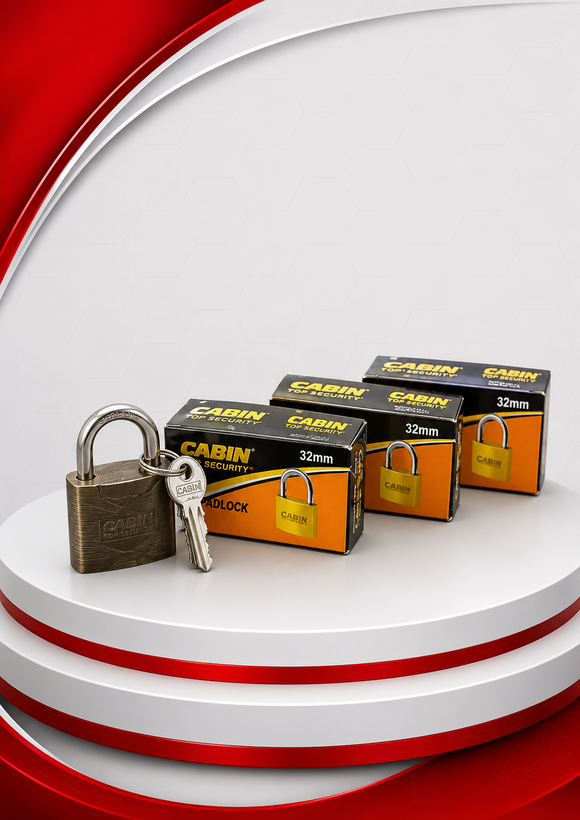 قفل سایز 32 طرح برنجی برند FRG